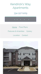 Mobile Screenshot of kendrickswayapartments.com